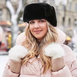 Sombrero cálido de piel de invierno a prueba de viento para hombres y mujeres, gorra Bomber Ear Flap Cap Trooper Trapper Cold Anti-Snow Cap - Product Image 5