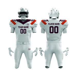 Maillots et ensembles de pantalons de football américain personnalisés |   Manches courtes, design respirant |   Fournisseur en gros OEM - Product Image 4