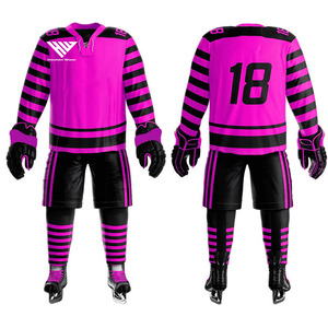 Adult Plus Size Ice Hockey Uniform For Sportswear Set With Sublimation Oem Comfortable Fit Ice Hockey Uniform - Product Image 1