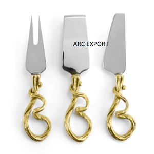 Luxury Silver Color Fork Set With Modern Style Serving Home & Hotel Ware Dinning <b>Table</b> Food Cutlery Set With Leaf Design Handles - Product Image 6