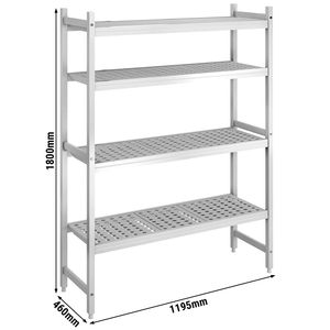 Estante con base de aluminio - 1195x1800mm - Capacidad de carga: 600kg - Product Image 2