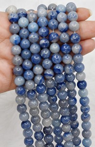 Natural Healing Blue Color Sodalite 8mm Round Crystal Loose Beads Semi Precious <b>Stone</b> For Meditation Jewelry Making - Product Image 3