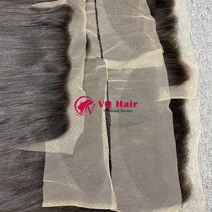 Peluca de Cabello Humano Frontal de Fábrica al por Mayor, Liso, con Doble Trama, Sin Enredos, Sin Caída, Cutícula Alineada, Cabello Virgen Natural - Product Image 6