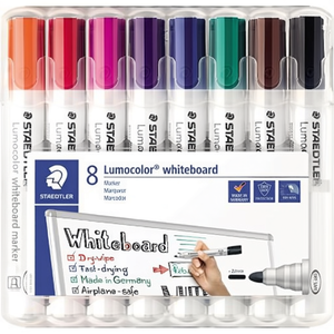 Marqueurs pour tableau blanc STAEDTLER Lumocolor 351 2 mm, couleurs assorties, 8 pièces/paquet - Product Image 2