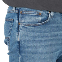 Jeans pour hommes, taille mi-haute, coupe droite, toile légère, respirante, décontractée, professionnelle, longueur entière, sexy, tendance, haute qualité, prix