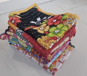 Paños de Cocina Kantha 100% Algodón Puro, Diseño Floral Bordado, Textiles para el Hogar, Impresión Personalizada, Desechables, Último Modelo - Product Image 1