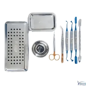 Kit de chirurgie implantaire dentaire manuel avec boîte PRF et système GRF en acier pour l'implantologie - Product Image 2