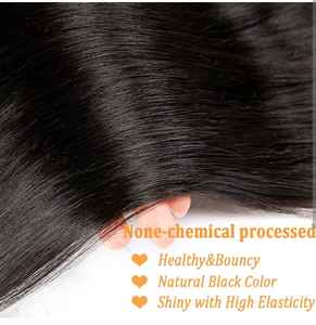 Cheveux indiens Remy de qualité naturelle non traités 20-26 pouces longueur étirée Style crépus dentelle perruques tissage Extensions de cheveux humains - Product Image 3