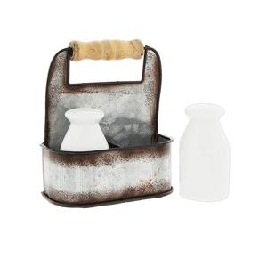 Caddy à sel et à poivre vintage Caddy de créateur fait à la main de haute qualité Forme personnalisée Caddy à sel et à poivre en gros - Product Image 2