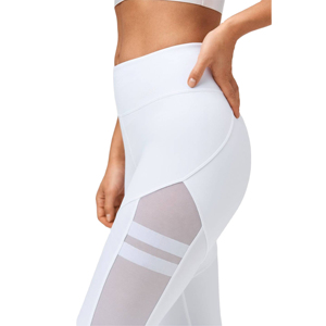 Women's High-Waisted Breathable Yoga <b>Pant</b> Tie Dye Printed <b>Mesh</b> Spandex/Polyester Compression Fitness Gym Sport Full-Length - Product Image 5