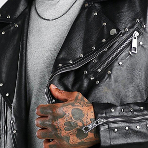 Chaqueta de cuero de cordero genuino negro para hombre de moda de alta calidad/chaquetas de cuero para hombre/chaquetas de cuero de Pakistán para hombre de Maximize Wear - Product Image 6