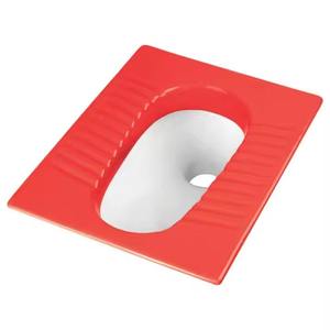Asiento de inodoro de cuclillas de porcelana de cerámica de doble color asiático moderno-naranja, instalación sin esfuerzo, artículos sanitarios - Product Image 6