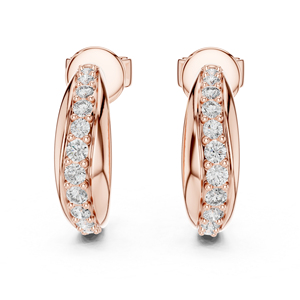 ต่างหูแต่งงานสำหรับผู้หญิง ทำจากทองคำขาว 14K ประดับเพชรทรงกลมที่เพาะเลี้ยงในห้องปฏิบัติการ หรูหรา ได้รับการรับรอง เหมาะเป็นของขวัญวันครบรอบแต่งงาน สง่างาม ประณีต - Product Image 6