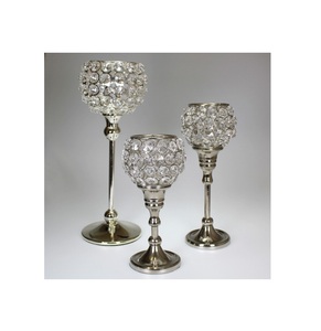 Luxury Handmade Ball Shape Crystal Candle Votive for Christmas Wedding Home Decor Table Top Tabletop Christmas Candle Holder - Product Image 6