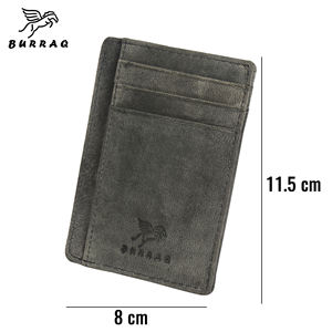 Tarjetero de Cuero Genuino con Ventana para Identificación y Sin Cierre - Product Image 5