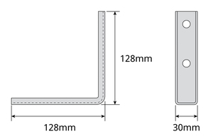 Staffa angolare per antenne da 128 mm. (Televes 2409) - Product Image 2