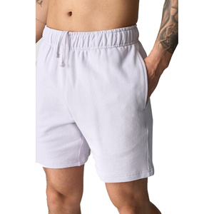 100% Cotton Men's Casual Sweat <b>Shorts</b> Comfortable High Quality Breathable <b>Quick</b> <b>Dry</b> Mid Waist Drawstring Closure Solid <b>Shorts</b> - Product Image 4