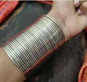 ชุดกำไลออกซิไดซ์12กำไลเงินเยอรมันเครื่องประดับอินเดียของขวัญสำหรับวันครบรอบวันเกิดของเธอกำไลอินเดีย - Product Image 3