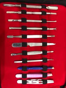 Wholesale High Quality Gold <b>Manicure</b> Pedicure Tools <b>Kit</b> Multi Color Coated <b>Manicure</b> Tools <b>Kit</b> With Leather case - Product Image 4
