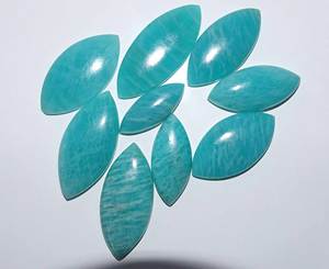 Lote de cabujón de piedras preciosas sueltas pulidas de amazonita Natural de alta calidad para la fabricación de joyas, piedras preciosas de cristal de amazonita Natural - Product Image 2
