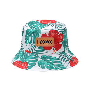 Chapeaux seau de voyage pour femmes avec logo personnalisé en gros 2025 unisexe applicable y compris fête pêcheurs casquette compressible impression de fleurs - Product Image 4