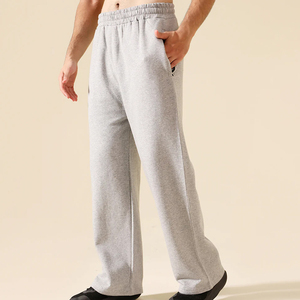 <b>Men's</b> Custom Jogger Pants Polyester/Cotton Casual Mid Heavyweight Breathable Loose Straight <b>Baggy</b> Worsted Fabric <b>Trousers</b> - Product Image 2