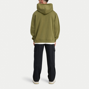 เสื้อฮู้ดดี้โอเวอร์ไซส์แบบสั่งทำรุ่นใหม่ปี 2026 สำหรับผู้ชาย ระบายอากาศได้ดี ผลิตจากผ้าฝ้ายฟลีซถัก 100% เป็นมิตรกับสิ่งแวดล้อม เหมาะสำหรับฤดูหนาว - Product Image 3