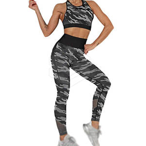 Conjuntos de Yoga de alta calidad para mujer Logotipo personalizado Impreso Talla grande Característica Creado a la idea y color del cliente - Product Image 4