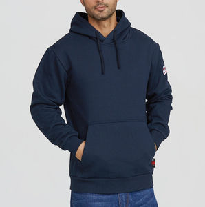 Sudaderas con Capucha de Invierno para Hombre, 100% Algodón, Tejido de Rizo, Corte Holgado, Cierre de Cremallera, Transpirable, Ecológico, Impresión Digital, Grueso, Pesado, Liso - Product Image 4