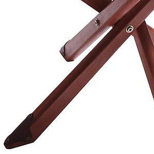 Hunting Wooden Chair <b>with</b> Leather <b>Seats</b> Outdoor Tripod Chair / Portable Folding Hunting Stool Leather Tripod Chair - Product Image 2