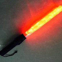 Bâton de signalisation à modes flash multiples, lumière stroboscopique d'avertissement, alimenté par batterie, équipement de contrôle de la circulation pour la sécurité routière