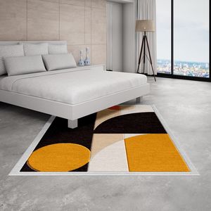 พรมห้องนั่งเล่นทำด้วยมือแบบอินเดียพรมสไตล์นอร์ดิกสำหรับบ้านห้องนอนพรมลายสก็อตพรมปูพื้นปูพื้นสไตล์โมร็อกโกมีพู่ห้อยสำหรับเรียน - Product Image 3