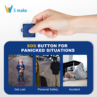 Localizador GPS 4G con Botón de Pánico, Dispositivo de Rastreo Personal Oculto para Niños, Botón de Emergencia, Europa