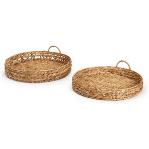 Bandeja de Jacinto de Agua Trenzada a Mano, Contenedor de Exhibición para Perfumes y Joyas, Bandejas de Fibra Natural de Bajo Costo - Product Image 4