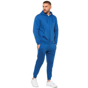 Venta al por mayor personalizado de los hombres de peso pesado de gran tamaño Zip Hoodies Jogger Sweatsuit moda estampado grueso algodón transpirable invierno flaco - Product Image 5