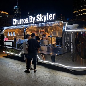 Remolque de Comida Comercial de Acero Inoxidable de Gran Calidad, Fabricado a Medida, 220V, 4 Ruedas, Resistente a la Oxidación, para Negocios de Comida Rápida - Product Image 1