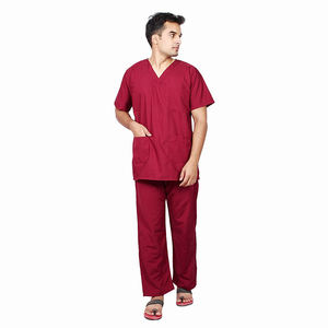 Uniformes de laboratoire en coton pour hommes, confortables, respirants, à séchage rapide, pour soins infirmiers en hôpital, gommages pour médecins fabriqués au Pakistan OEM - Product Image 4
