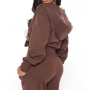 Conjunto Deportivo de Felpa con Cremallera y Diseño Moderno para Mujer, Conjunto Deportivo Estampado de Alta Calidad para Damas - Product Image 5
