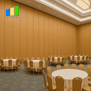 Verstelbare Opvouwbare Houten Mobiele Akoestische Scheidingswand Geluiddichte Beweegbare Operabele Feestzaal Muur Voor School Supermarkt - Product Image 4