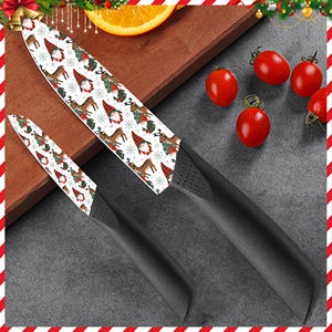 Juego de Cuchillos de Chef Japoneses Premium de 9 Piezas con Hoja de Cerámica y Mango de Plástico para Chefs de Sushi y Cocina Japonesa - Product Image 6