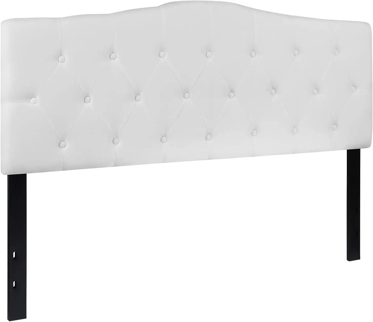 TRIHO Tête de lit rembourrée en lin HB-0112 American Standard pour lit Queen Size Tufted Double Wingback pour chambre à coucher