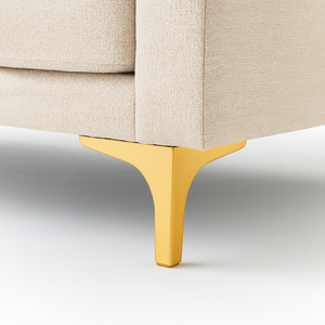 Patas Triangulares de Plástico Doradas de 14 cm para Muebles, Resistentes y Duraderas, Material PP, Modernas, para Sofás y Gabinetes, Aplicación en Sala de Estar - Product Image 3