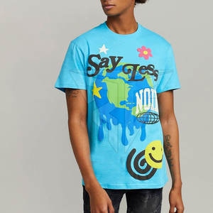 T-shirts pour hommes en coton et fibre de bambou de haute qualité avec logo personnalisé à séchage rapide et coupe décontractée respirante - Product Image 3