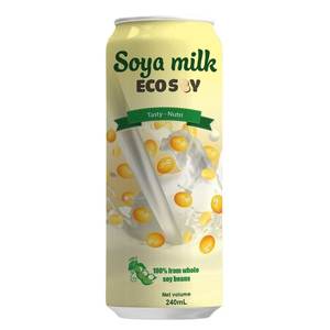 Usine OEM Prix chinois Bouteille en verre de lait de soja frais 290ml Marque privée ECOSOY/OEM pour la vente en gros - Product Image 4