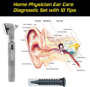 Manual Examination Stainless Steel <b>Otoscope</b> Instrument Set Durable Build Bright LED ENT Surgical Use A+ Grade Quality CE - Product Image 4