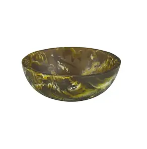 Tazón de Ensalada Decorativo Grande de Resina Desechable Ecológica Color Cobalto, Estilo Americano Pulido, KISWAH CRAFT para Bodas - Product Image 3