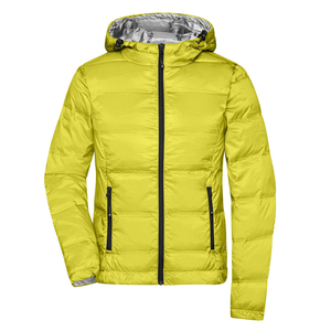 Chaqueta Acolchada Reversible Impermeable con Capucha y Diseño de Logotipo Personalizado para Hombre, Chaqueta de Plumón Informal de Alta Calidad para Clima Frío de Invierno - Product Image 3
