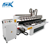 Machine rotative de travail du bois cnc, 12 têtes, pour le travail du bois, expédition en chine