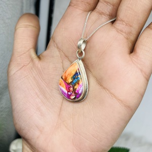 Pendentif Oyster en argent sterling 925 pour enfants lunette religieuse réglage bijoux faits à la main cadeau pour elle - Product Image 3