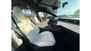 2024 Tesla Model X Plaid AWD véhicule électrique d'occasion boîte de vitesses automatique sièges en cuir intérieur sombre toit ouvrant panoramique gauche - Product Image 4